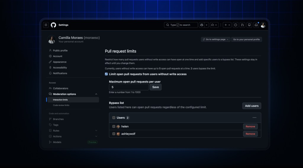 GitHub Adds Pull Request Limits to Cut Open Source Maintainer Noise