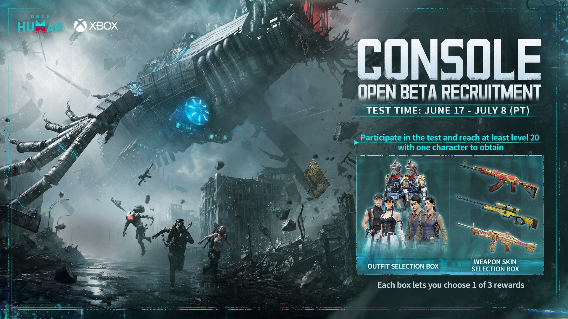 Once Human Console Open Beta Launches on Xbox Series X|S June 17