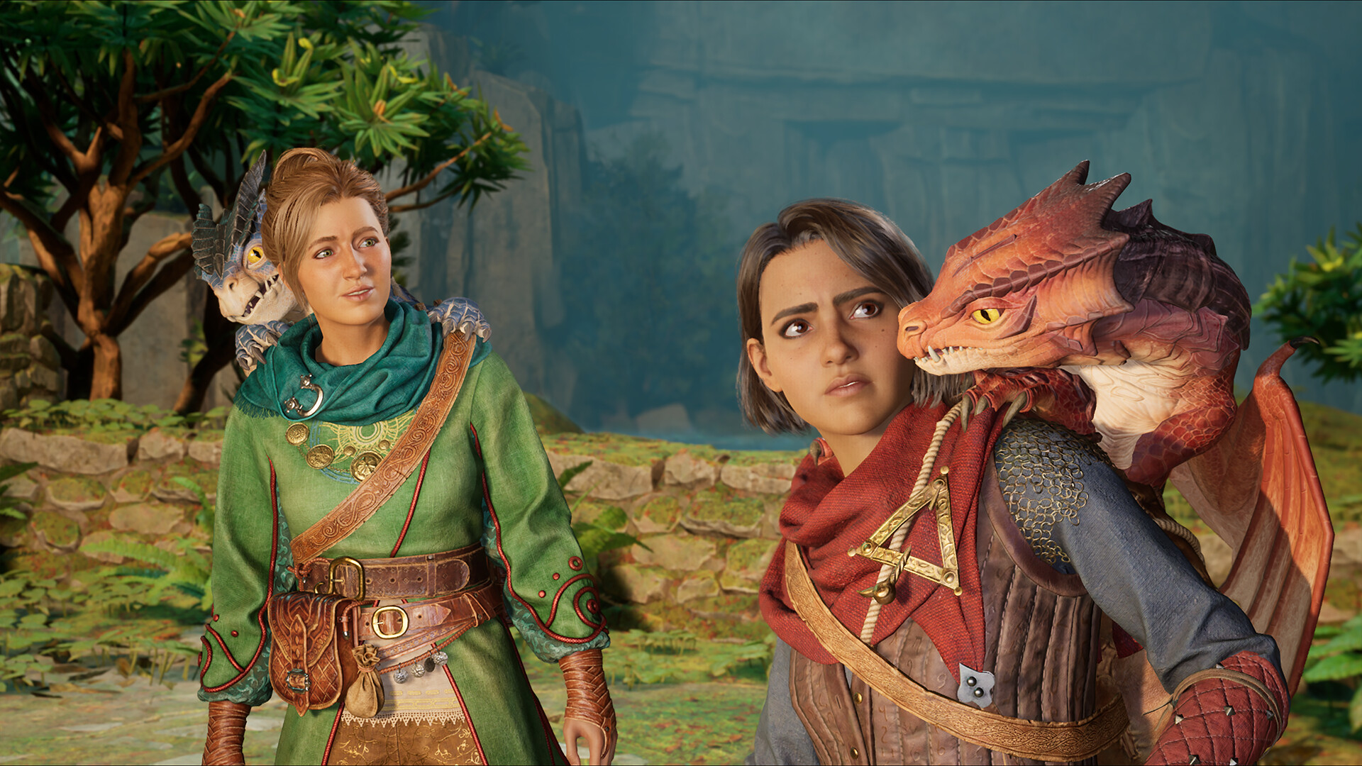 Split Fiction co-op gameplay — fantasy dragon taming