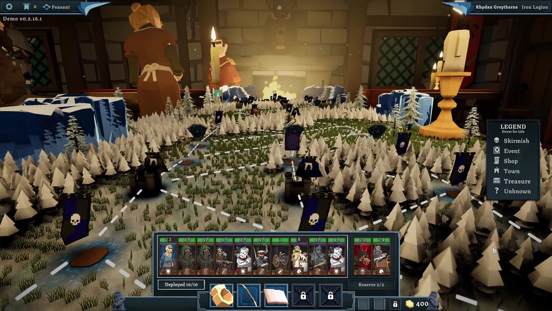 Tabletop Tavern gameplay — tavern management