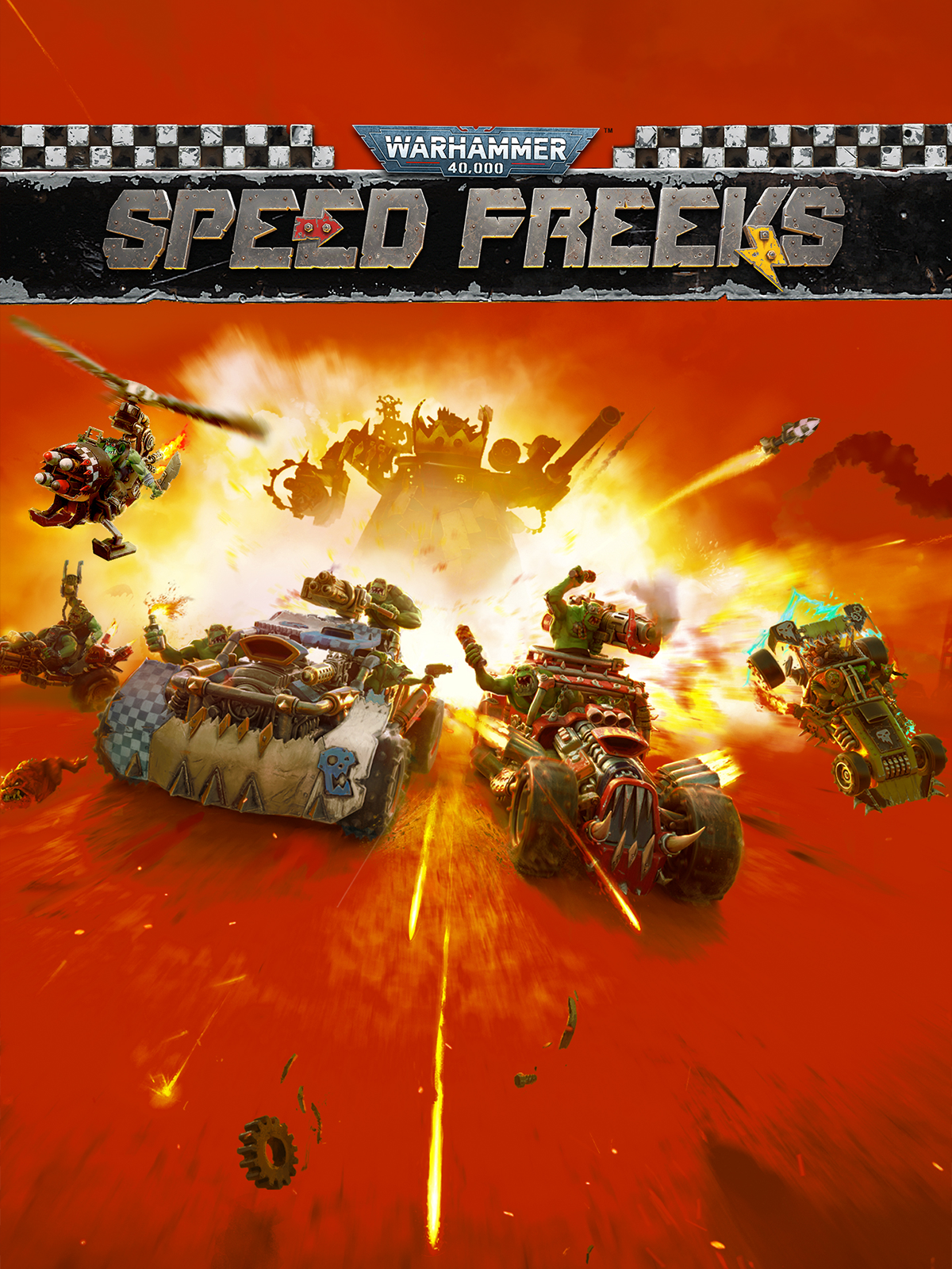 Warhammer 40K Speed Freeks screenshot — Ork buggy combat