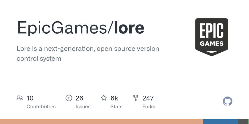 Epic Games Launches Lore, an Open-Source VCS for Game Devs