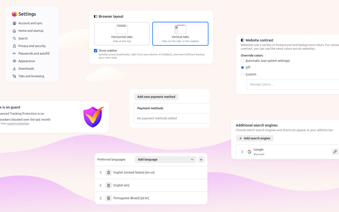 Firefox’s settings redesign puts customization front and center
