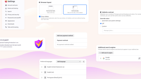 Firefox’s settings redesign puts customization front and center