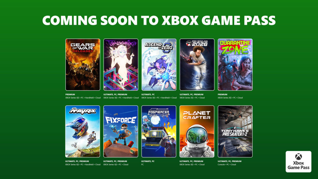 Xbox Game Pass July 2026 Wave 1 Adds Tony Hawk, Palworld 1.0