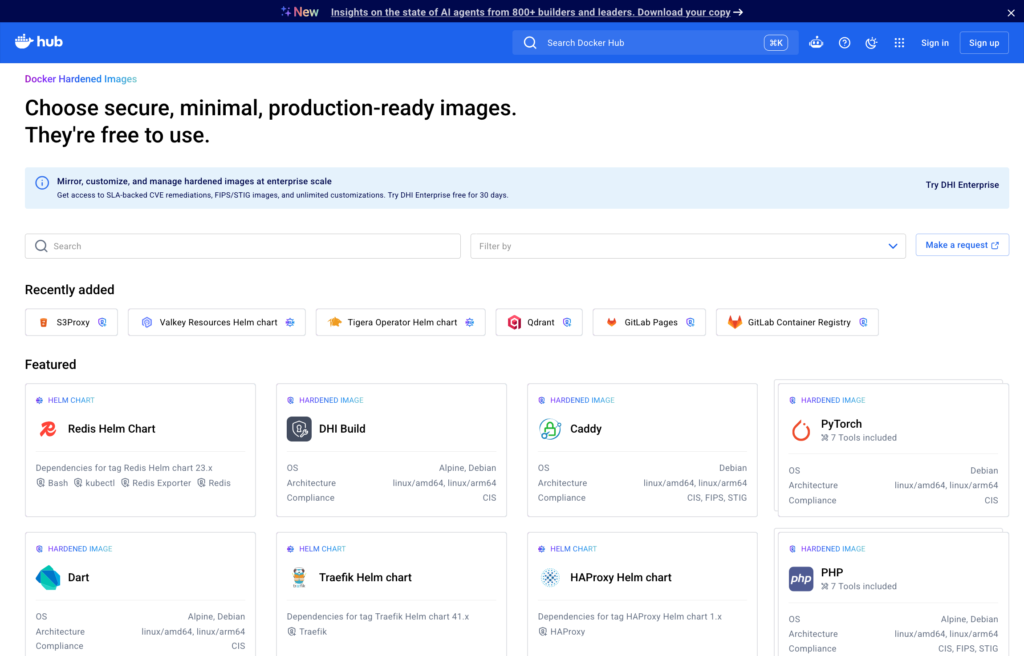 Docker pushes a zero-CVE default across its images
