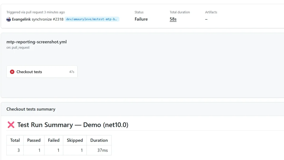 Test reporting in Microsoft.Testing.Platform: from red build to