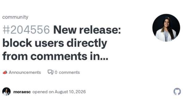 GitHub lets maintainers block spammers in comments