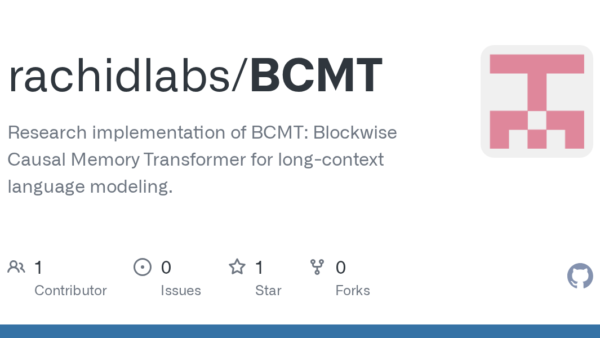 New Transformer swaps global attention for block memory