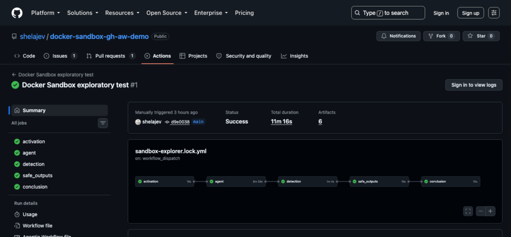 How to isolate AI agents in GitHub Actions with Docker