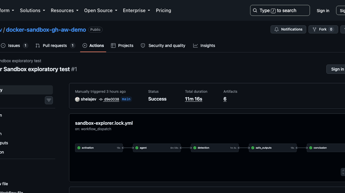 How to isolate AI agents in GitHub Actions with Docker