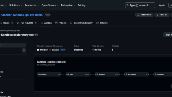 How to isolate AI agents in GitHub Actions with Docker