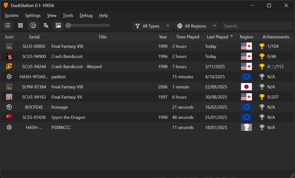 DuckStation PS1 emulator update fixes capture and UI